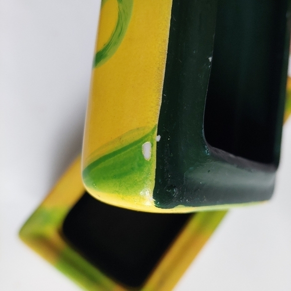 Psychedelic Yellow/Green Ceramic Box - Picture 9 of 12